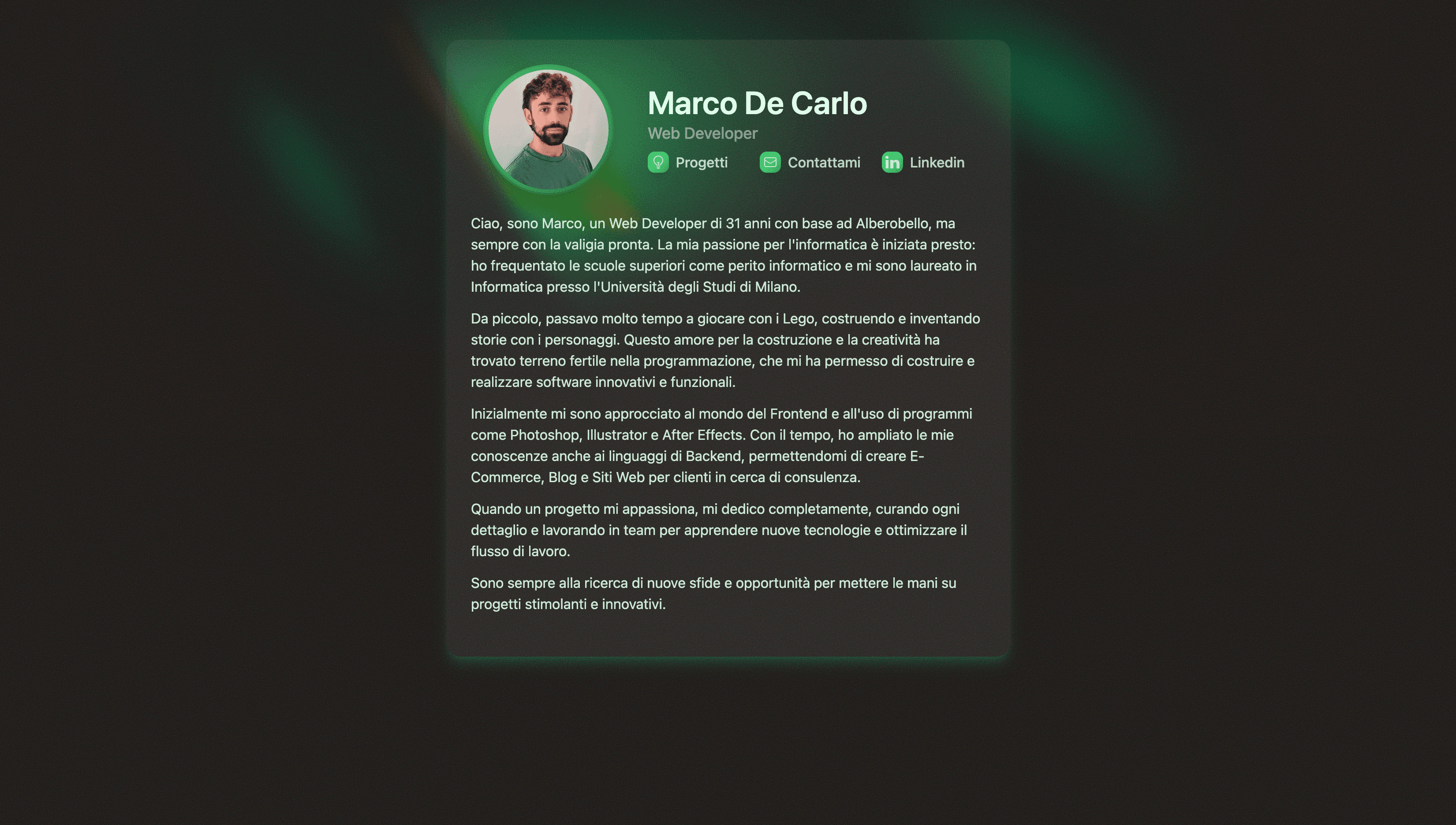 Sito web di Marco De Carlo